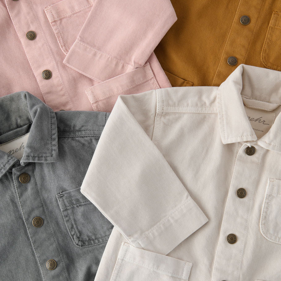 Pehr-Vintage Twill Chore Jacket-Natural-2