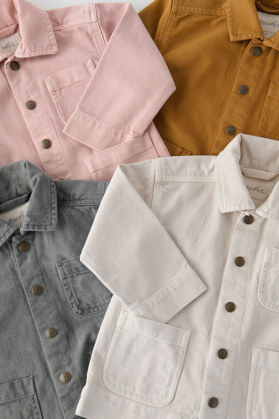 Pehr-Vintage Twill Chore Jacket-Natural-7