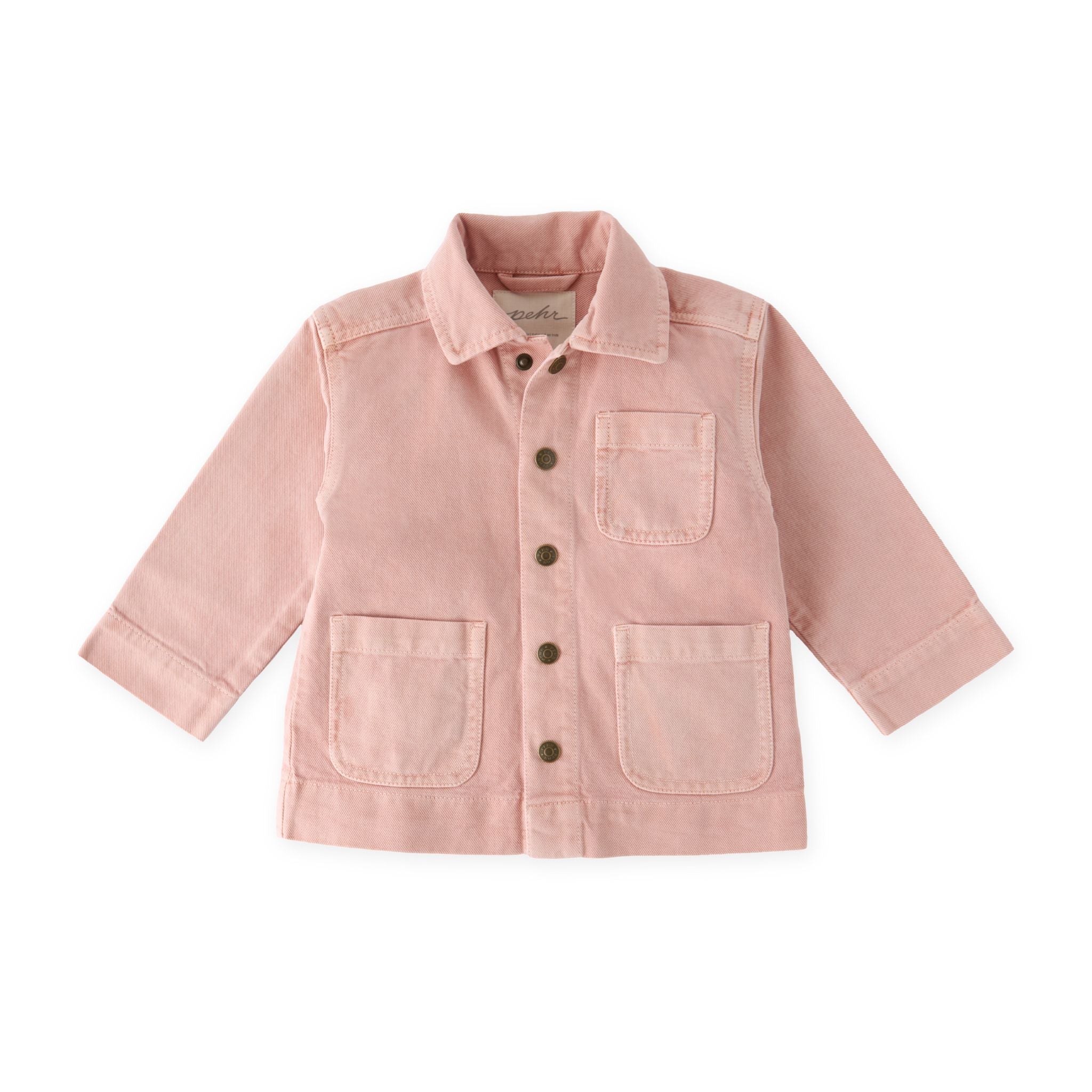 Vintage Twill Toddler Chore Jacket - Peony