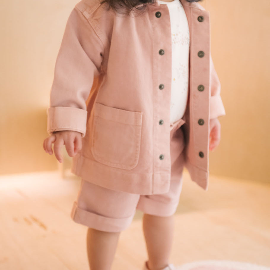 Pehr-Vintage Twill Chore Jacket-Peony-4