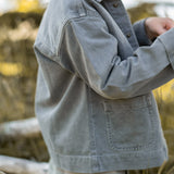 Pehr-Vintage Twill Chore Jacket-Charcoal-4