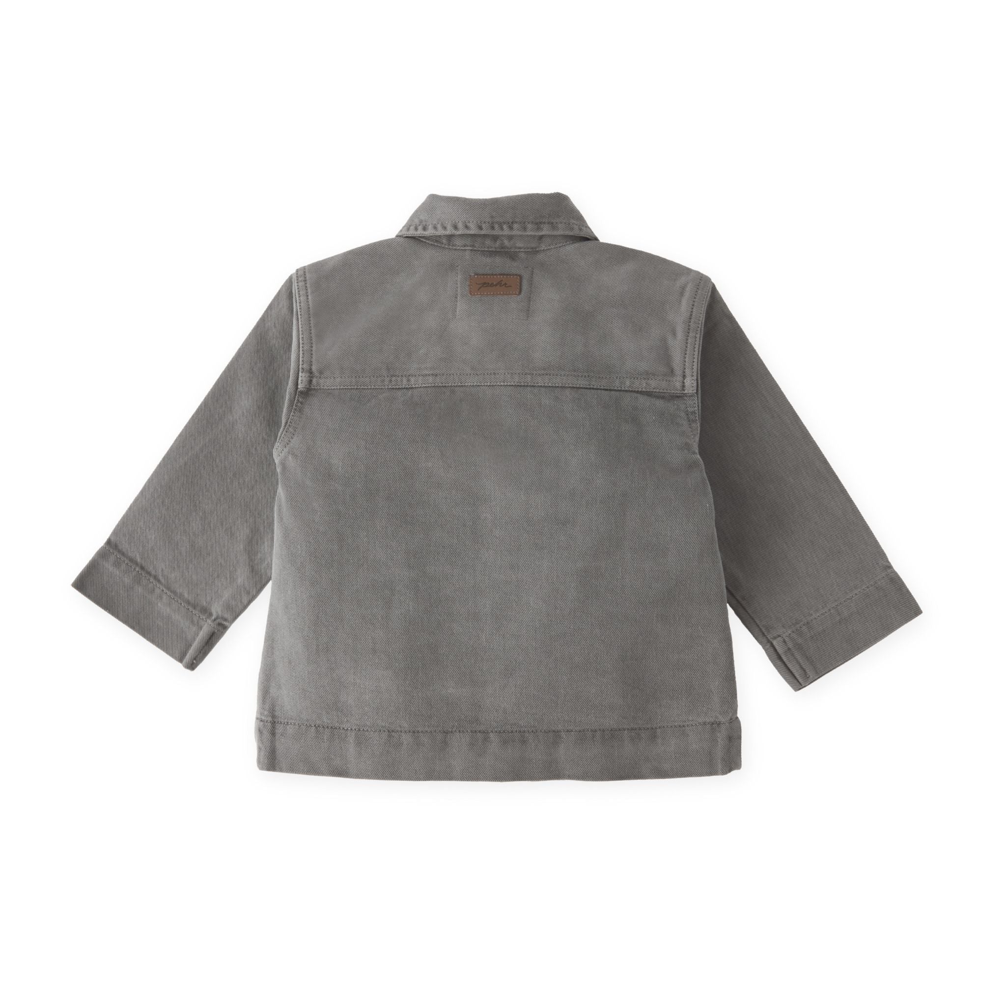 Pehr-Vintage Twill Chore Jacket-Charcoal-8