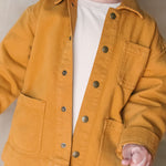 Pehr-Vintage Twill Chore Jacket-Caramel-2