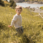 Pehr-Cotton Knit Toddler Sweater-Stone-3