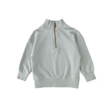 Pehr-French Terry 1/4 Zip-Soft Sea-1