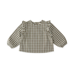Pehr-Flannel Ruffle Top-Sage/Light Sage-1