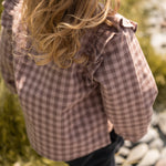 Pehr-Flannel Ruffle Top-Thistle/Light Thistle-4