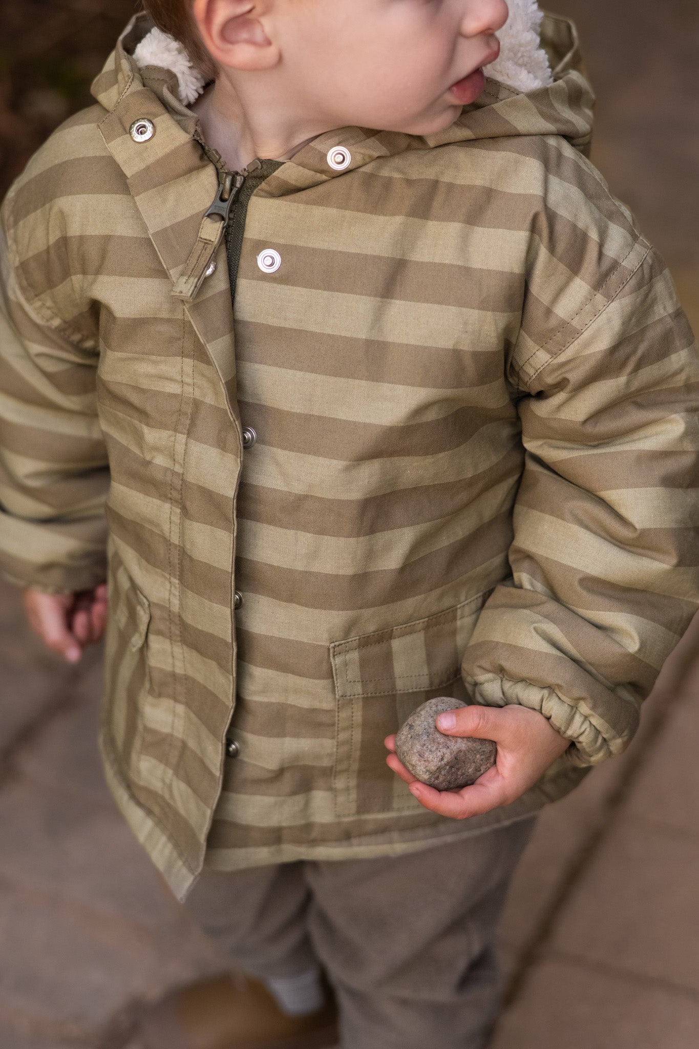 Pehr-Sherpa Lined Storm Jacket-Moss Stripe-6