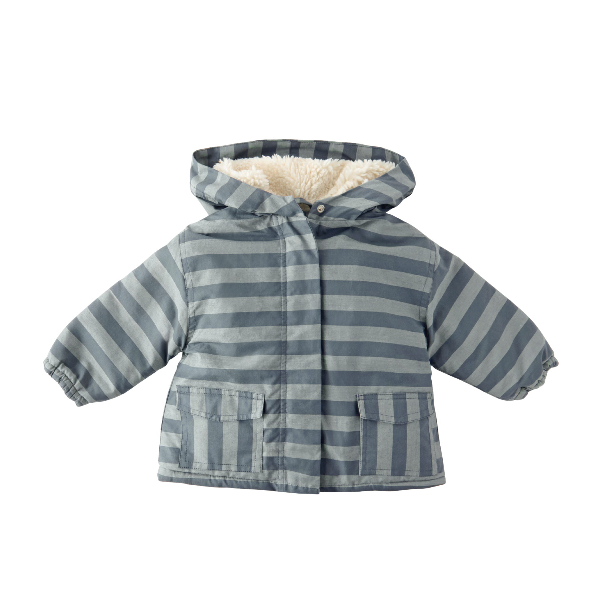Pehr-Sherpa Lined Storm Jacket-Indigo Stripe-1