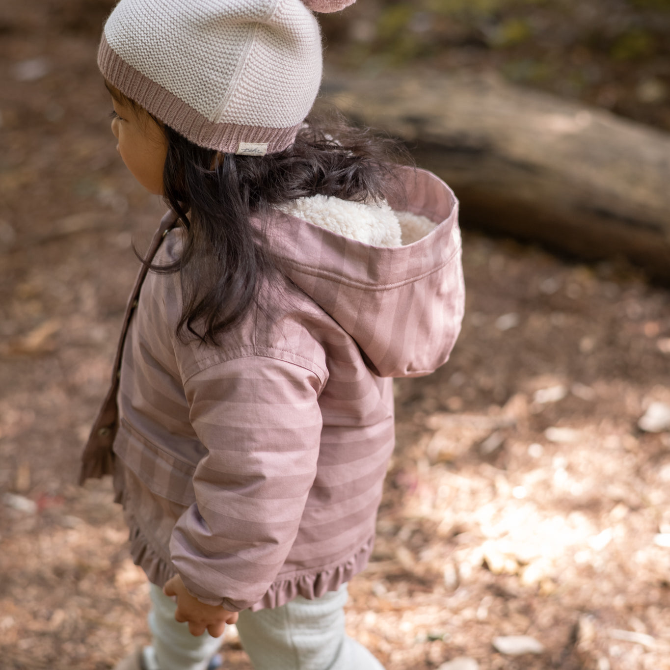 Pehr-Sherpa Lined Storm Jacket with Ruffle-Thistle Stripe-8