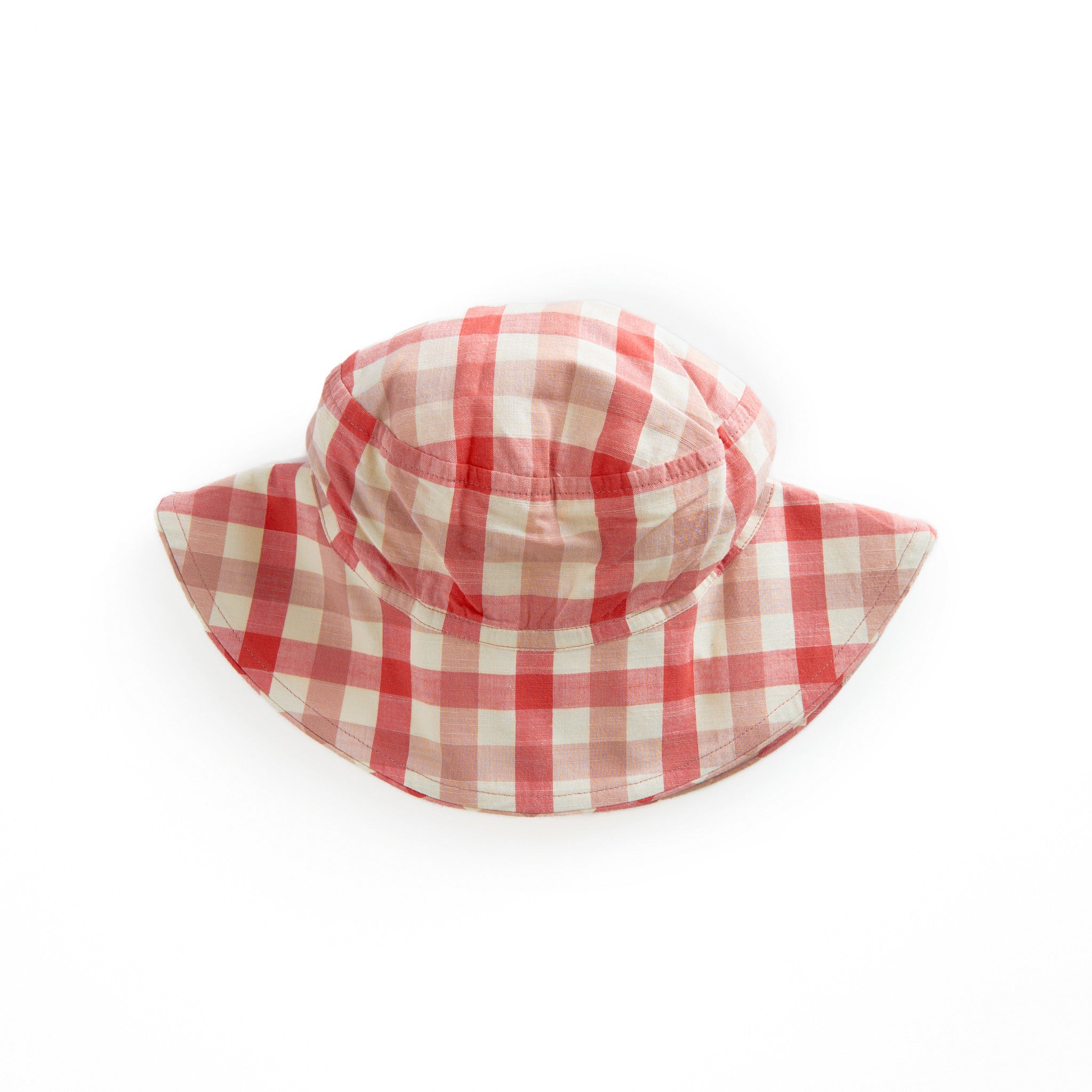 Pehr-Bucket Hat-Checkmate Tomato - Peony-3