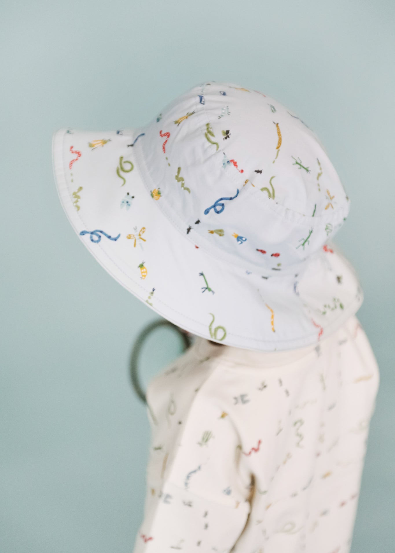 Pehr-Bucket Hat-Crawling Critters Blue-4