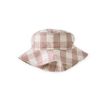 Pehr-Checkmate Bucket Hat - Checkmate Iris-Toddler-1