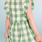 Pehr-Checkmate Flutter Dress-Checkmate Grass-7