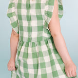 Pehr-Checkmate Flutter Dress-Checkmate Grass-7