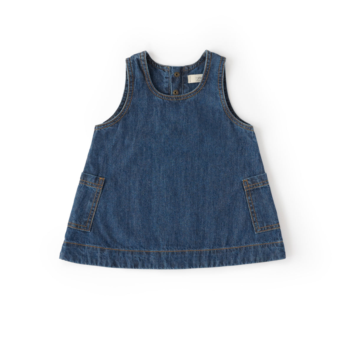 Denim Shift Dress Dress Pehr Canada Vintage Wash 12 - 18 mos. 