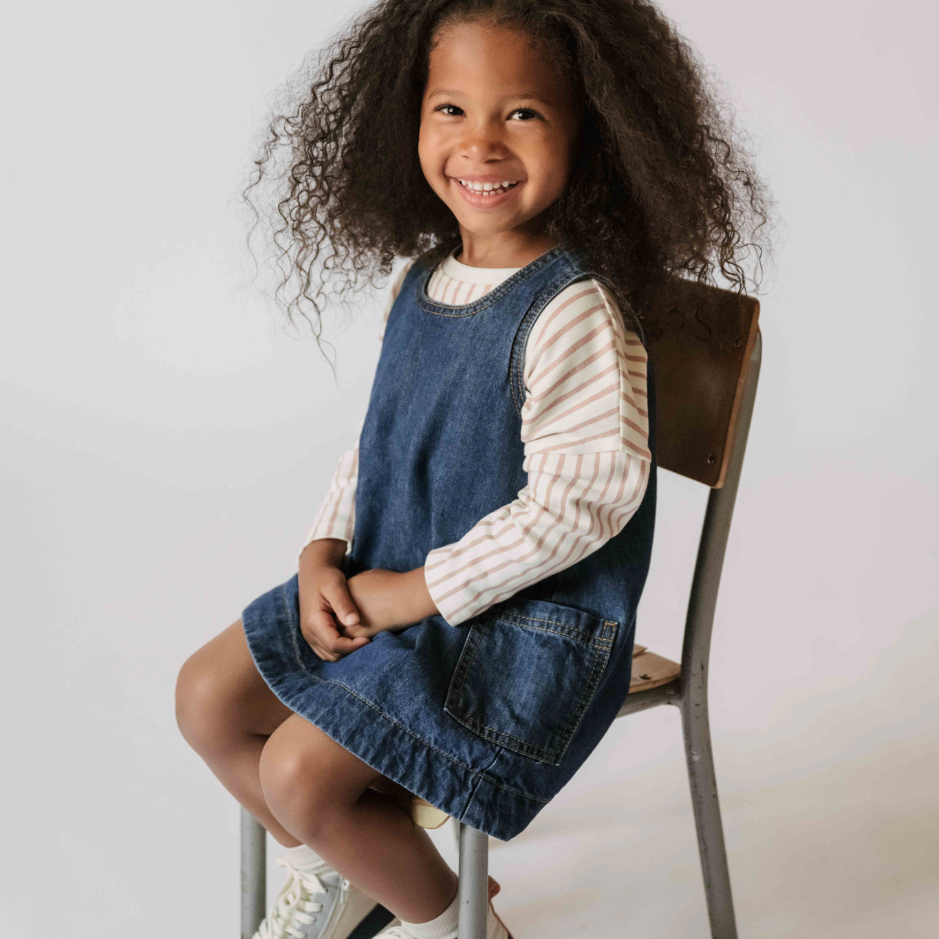 Pehr-Denim Shift Dress-Vintage Wash-3