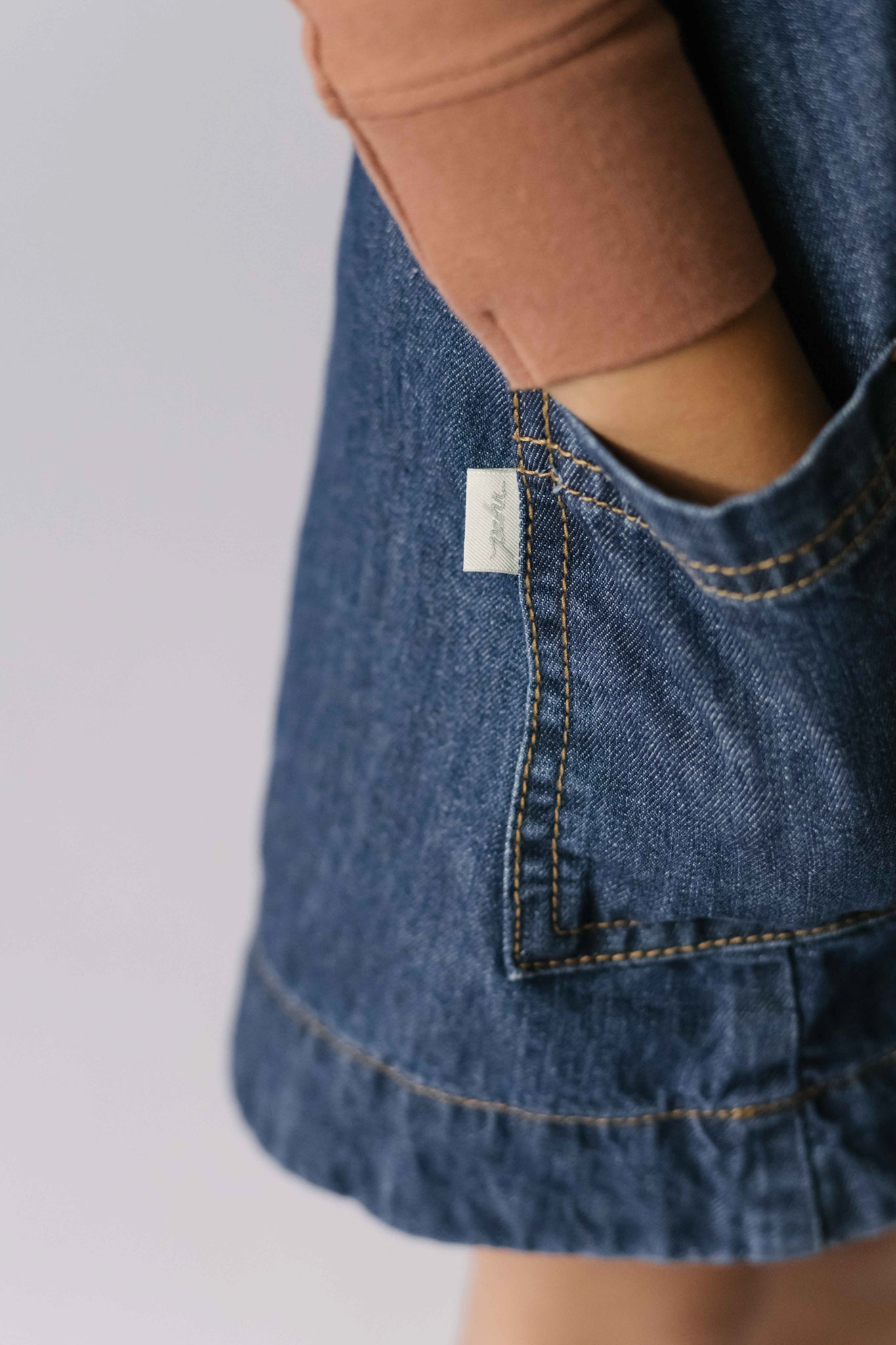 Pehr-Denim Shift Dress-Vintage Wash-4