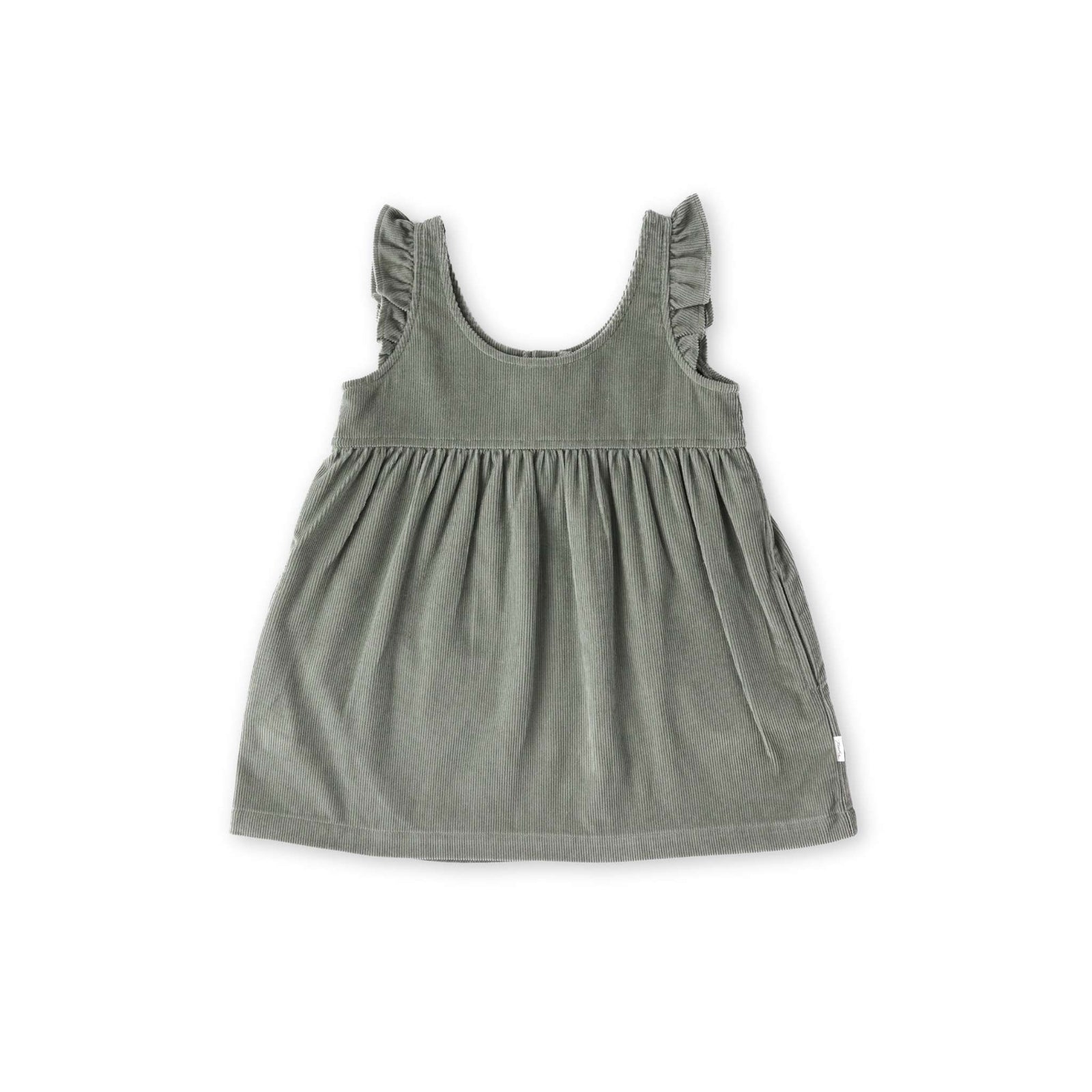 Corduroy Pinafore Dress Dress Pehr Canada Sage 12 - 18 mos. 