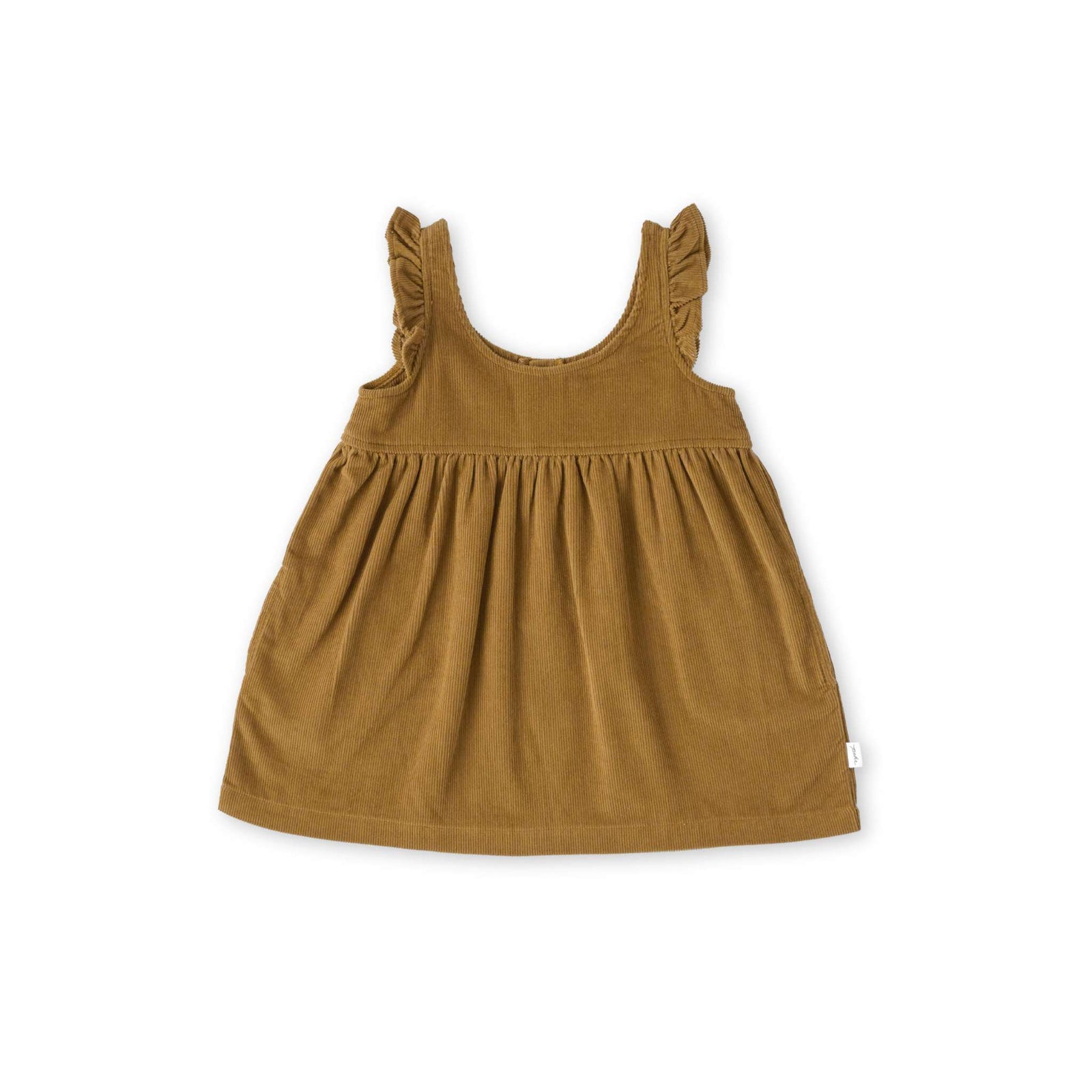 Corduroy Pinafore Dress Dress Pehr Canada Ochre 12 - 18 mos. 