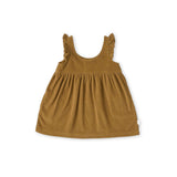 Corduroy Kids Pinafore Dress Dress Pehr Canada Ochre 6 T 