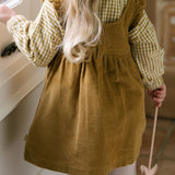 Corduroy Kids Pinafore Dress Dress Pehr Canada   