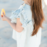 Pehr- Seersucker Dress-Marine Blue-Toddler-4
