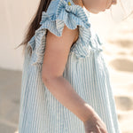 Pehr- Seersucker Dress-Marine Blue-Toddler-5