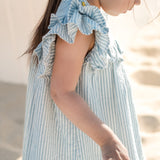 Pehr- Seersucker Dress-Marine Blue-Toddler-5