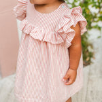 Pehr- Seersucker Dress-Anchor Red-Baby-2
