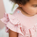 Pehr- Seersucker Dress-Anchor Red-Baby-3