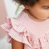 Pehr- Seersucker Dress-Anchor Red-Baby-3