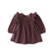 Pehr-Flannel Smocked Dress-Mulberry/Ink-1