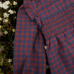 Pehr-Flannel Smocked Dress-Mulberry/Ink-2