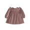 Pehr-Flannel Smocked Dress-Thistle/Light Thistle-1