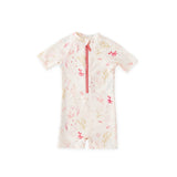 Swim Short Sleeve One-Piece - Sea Bloom