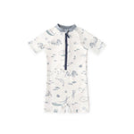 Swim Short Sleeve One-Piece - Life Aquatic