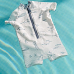Swim Short Sleeve One-Piece - Life Aquatic