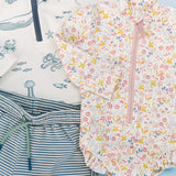 Swim Long Sleeve Hip Ruffle One-Piece