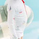Swim Long Sleeve One-Piece - Set Sail