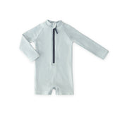 Swim Long Sleeve One-Piece - Seersucker Lake