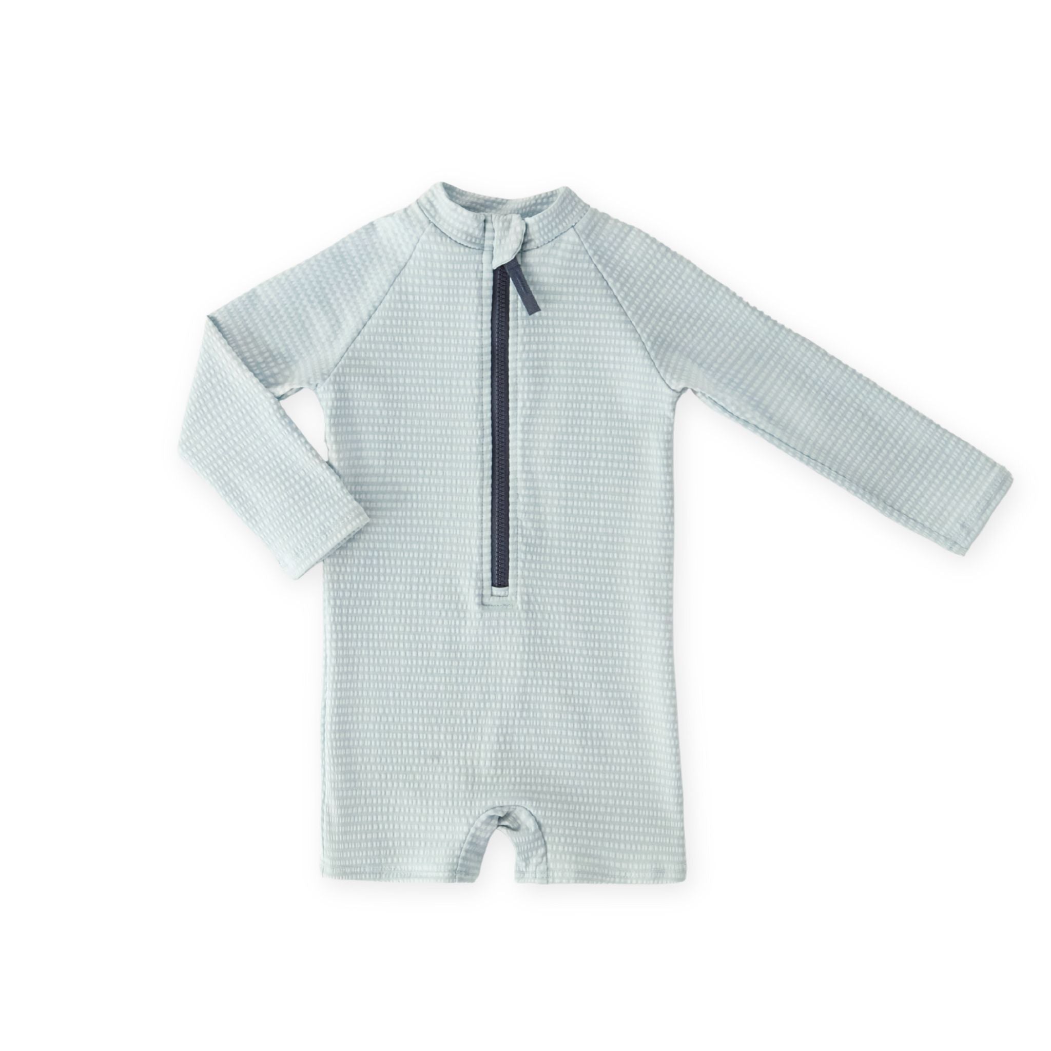 Swim Long Sleeve One-Piece - Seersucker Lake