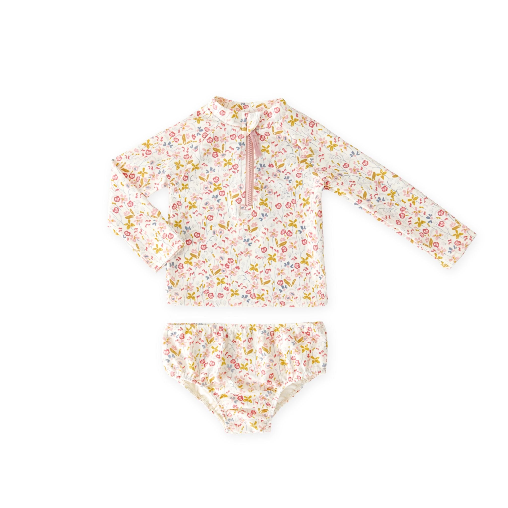 Baby Swim Rash Guard & Bloomer - Floret