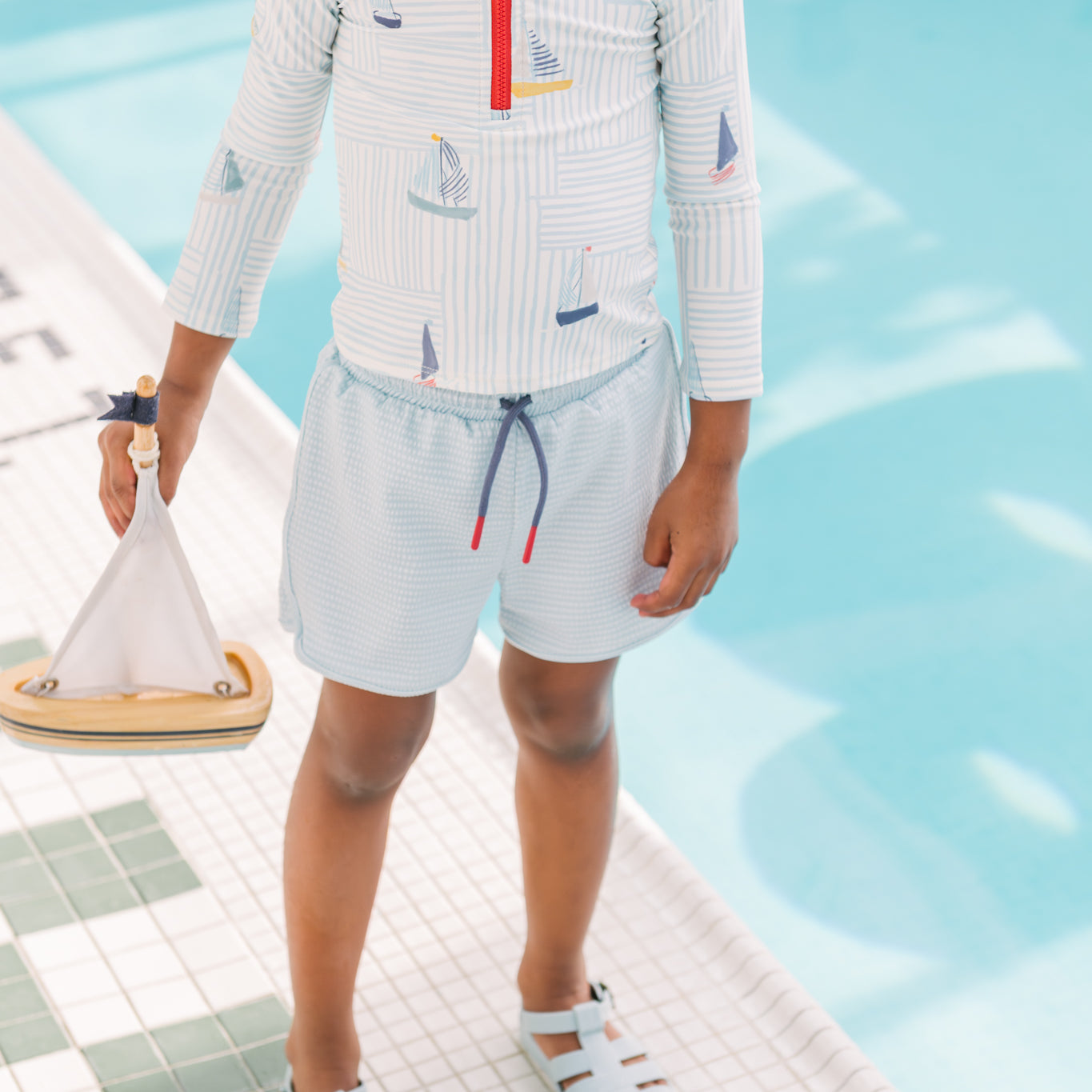 Swim Rash Guard & Short - Set Sail