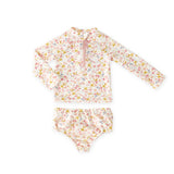Toddler Swim Rash Guard & Bottom - Floret