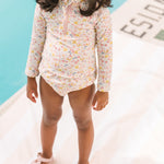 Toddler Swim Rash Guard & Bottom - Floret