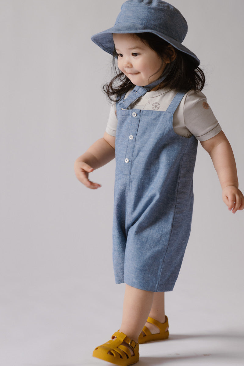Pehr-Short Romper-Chambray-3
