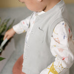 Dropped Shoulder Long Sleeve Toddler Top Top Pehr Canada   