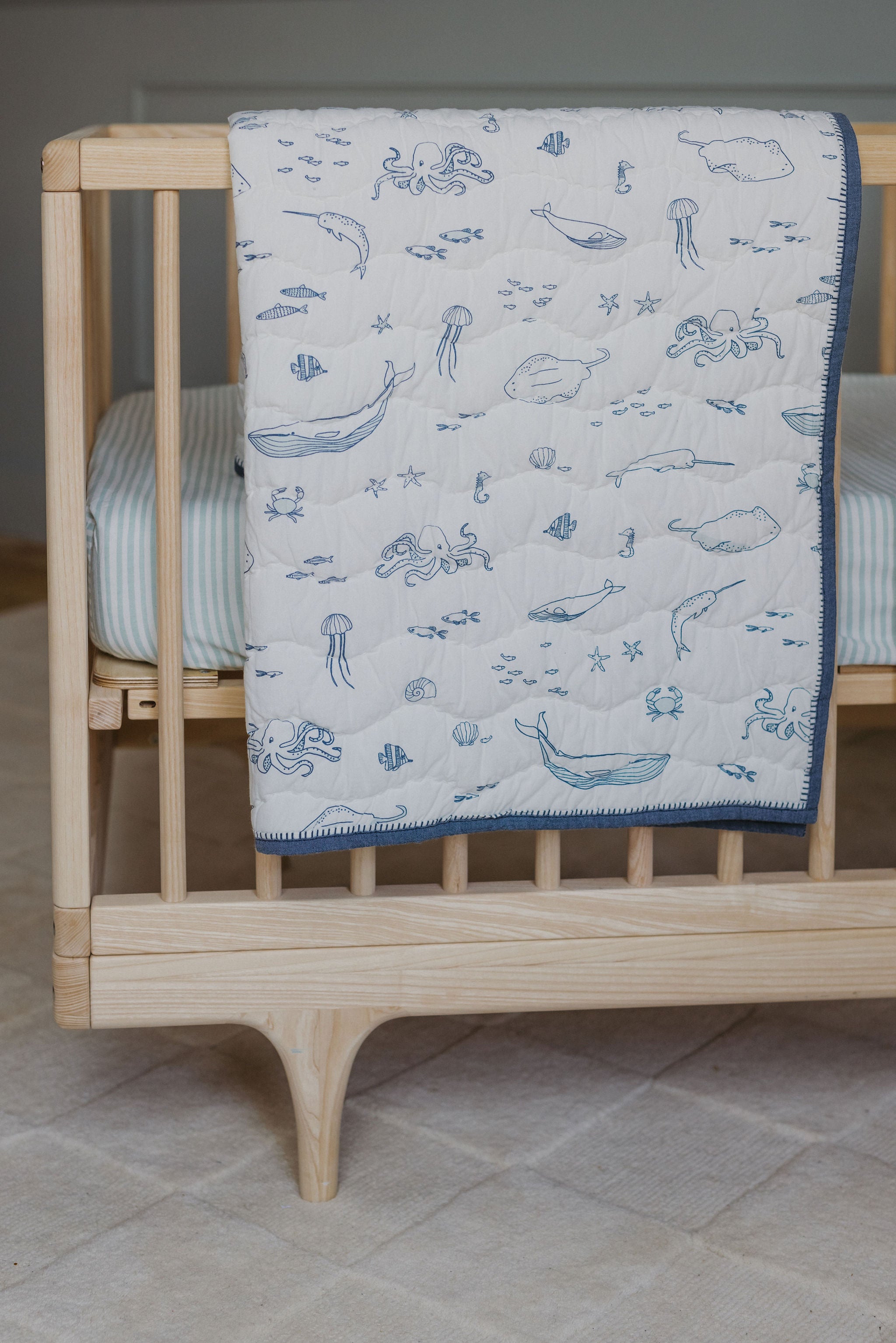 Striped Crib Sheet Crib Sheet Pehr USA Wholesale   