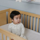 Pehr-Striped Crib Sheet-Stripes Away Pebble Grey-3